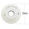 JHKJ Inline Skate LED Light Wheels 85A Rubber Inline Skate Replacement Wheels 72mm, 76mm, 80mm Wear-Resistant PU Wheels,White,72mm view 2