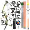 surwolf Bowfishing Compound Bow Kit Ready to Fish Kit with Bowfishing Reel, Bow Fishing Arrows Right & Left Hand for Adult/Youth Fishing Hunting, Target Shooting (Left Handed, Green) view 1