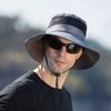 Mens Outdoor Bucket Hat Mesh Breathable Sunshade Fisherman Cap Sunscreen Foldable Sun Visor Hat Outdoor Hiking Cap (Dark Gray, One Size) view 2