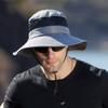 Mens Outdoor Bucket Hat Mesh Breathable Sunshade Fisherman Cap Sunscreen Foldable Sun Visor Hat Outdoor Hiking Cap (Dark Gray, One Size) view 3