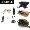 2 Packs Tactical EDC Pouches Compact Mini Military Molle Utility Pouch Accessories Organizer Bags Coin Purse Keychain Pockets Credit Card Holder for Waist Pack (2 Pack Horizontal Tan) view 4