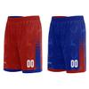 Mens Reversible Basketball Jersey Custom Basketball Uniform for Youth Athletic Practice Game Sport Shirts with Team Name Number Logo Red-Blue view 2