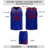 Mens Reversible Basketball Jersey Custom Basketball Uniform for Youth Athletic Practice Game Sport Shirts with Team Name Number Logo Red-Blue view 3