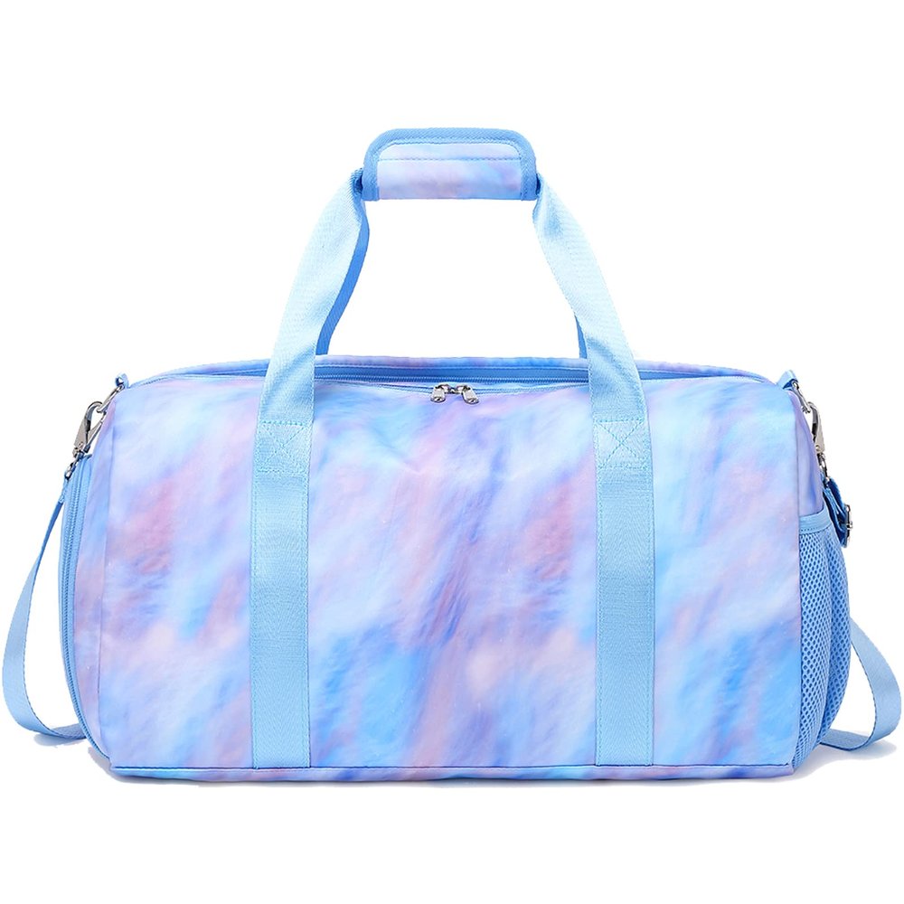 Dance Bag Girls Duffle Bags Teen Sports Gym Bags Weekender Sleepover Overnight Bag with Shoe Compartment and Wet Pocket