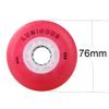 JHKJ Inline Skate LED Light Wheels 85A Rubber Inline Skate Replacement Wheels 72mm, 76mm, 80mm Wear-Resistant PU Wheels,Red,76mm view 2