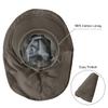 ZEXIAN Womens Sun Hat UPF 50+ Wide Brim and Ponytail Hole, Hiking Safari Hat with Neck Flap(Beige & Army Green) view 4
