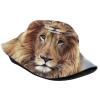Lion Bucket Hat Unisex Animal Fisherman Hat Packable Summer Travel Beach Sun Hat for Men Women view 2