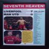 Liverpool 7 Man Utd 0-2023 Premier League - framed print view 1