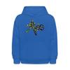Spreadshirt Freestyle Dirt Bike Kids' Hoodie, M, royal blue view 1
