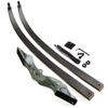 60 Inch Black Hunter Takedown Recurve Bow and Arrow Set 20-60lbs Traditional Wood Longbow with Bamboo Core Limbs Right/Left Handed American Hunting Longbow (35 Lbs, Left Handed) view 3