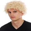 Wiwige Blonde Afro Wig for Men - Short Curly & Heat Resistant Synthetic Wig With Cap view 1