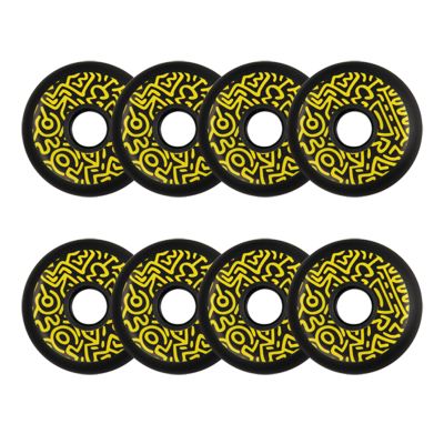 JHKJ 8 Pieces Inline Skate Wheels Skate Replacement Wheels 72mm 76mm 80mm Wear-Resistant PU Replacement Wheels 90A,72mm