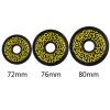 JHKJ 8 Pieces Inline Skate Wheels Skate Replacement Wheels 72mm 76mm 80mm Wear-Resistant PU Replacement Wheels 90A,72mm view 2