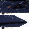 Men's Plaid Cotton Dress Shirts Male Work Shirt Long Sleeve Shirt Men Dress Shirt mo lv se Asia XL 59 to 65 kg view 2