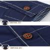 Men's Plaid Cotton Dress Shirts Male Work Shirt Long Sleeve Shirt Men Dress Shirt mo lv se Asia XL 59 to 65 kg view 3