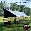 Survival-Tent-tarp 16 x15 ft Heavy Duty Hammock-rain-Fly, Emergency shelter Tent, Backpacking Gear, Tent-tarp, Camping tarp Waterproof, Hammock Tents, with Included Stakes and Carry Bag view 2
