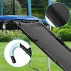 UVCMDUI Trampoline Slide, Safer Than Trampoline Ladder, Universal 22" Width Safety Trampoline Slide with Handles and Strong Tear Resistant Fabric for Children Kids,Silver view 3