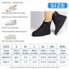 JEVRKAPZ Rain Boots Shoe Covers Waterproof for Men Women Shoe Protectors with Zipper Not-Slip Reusable Overshoes Galoshes for Hiking Climbing Camping Cycling Rainy Day (Black, XXL) view 2