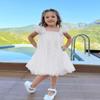 AGQT Baby Girls Tutu Dress Sleeveless Toddler Infant Tulle Tutu Dresses Birthday Party Layered Lace Mini Layers Dress White-Silvery Sequin Dot Size 9-12 Months view 4