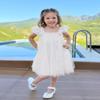 AGQT Baby Girls Tutu Dress Sleeveless Toddler Infant Tulle Tutu Dresses Birthday Party Layered Lace Mini Layers Dress White-Silvery Sequin Dot Size 12-18 Months view 2