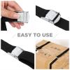 Riakrum 6.5 Feet 15 Pack Lashing Straps with Buckles, Adjustable, Black view 4