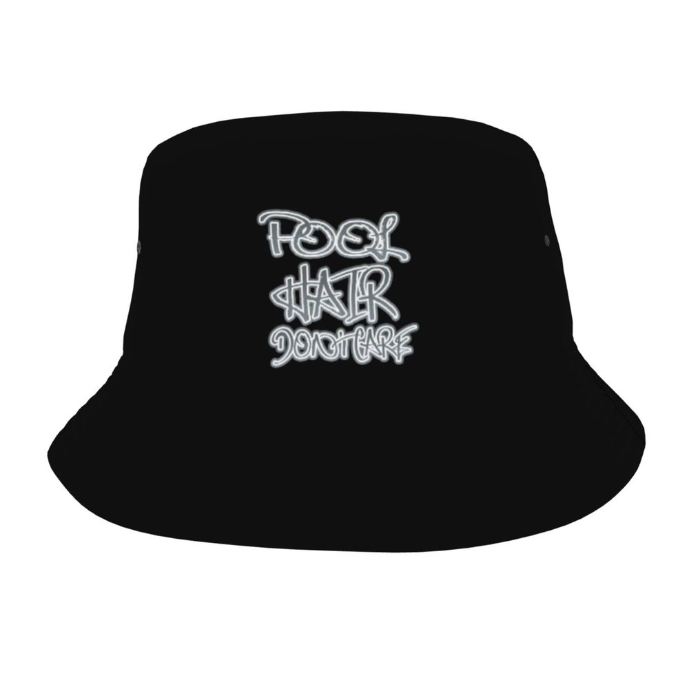 Pool Hair Don't Care Bucket Hat Outdoor Travel Camping Hiking Fishing Safari Festival Washed Packable Summer Beach Sun Hats with Strings for Mens Womens