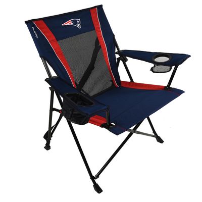 Kijaro Dual Lock Pro NFL Sports Fan Folding Chair, 26" L x 35.5" W x 37" H, New England Patriots