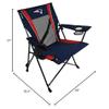 Kijaro Dual Lock Pro NFL Sports Fan Folding Chair, 26" L x 35.5" W x 37" H, New England Patriots view 3