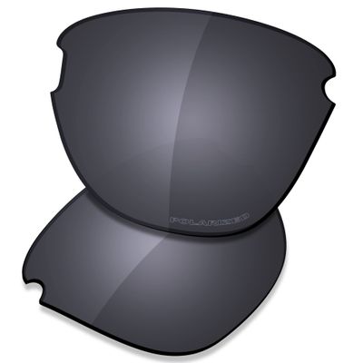 SAUCER Premium Replacement Lenses for Oakley Frogskins Lite OO9374 Sunglasses High Defense - Shield Black Polarized
