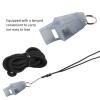 Horoper Referee Whistle with Lanyard, Portable Plastic for School Sports Soccer Football Basketball and Lifeguard Survival Emergency Dog Training(Grey) view 2