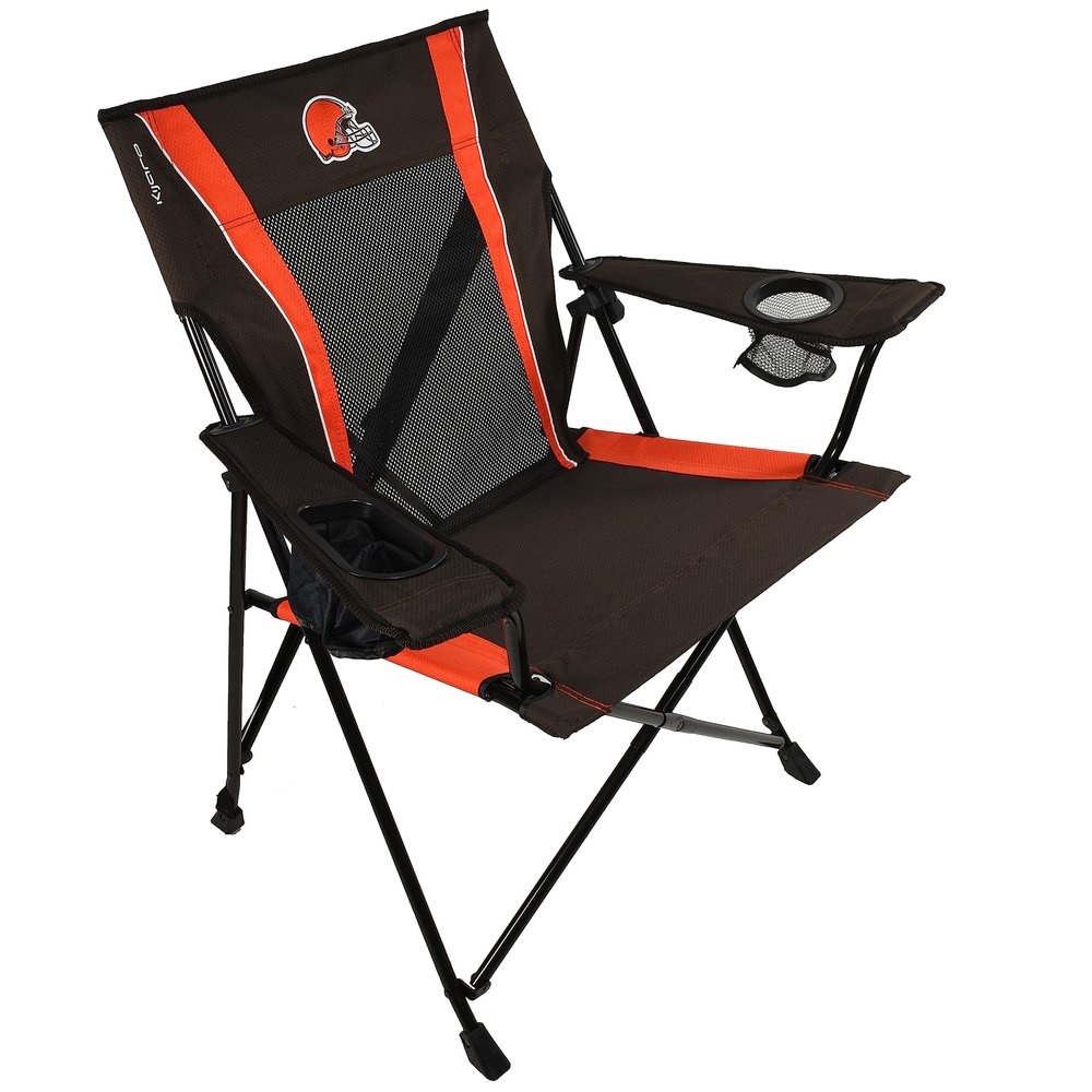Kijaro Sports Fan Folding Chair, 26" L x 35.5" W x 37" H, Cleveland Browns