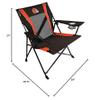Kijaro Sports Fan Folding Chair, 26" L x 35.5" W x 37" H, Cleveland Browns view 3