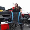 Kijaro Dual Lock Pro, Sports Fan Folding Chair, 26" L x 35.5" W x 37" H, Carolina Panthers view 2