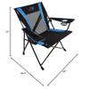 Kijaro Dual Lock Pro, Sports Fan Folding Chair, 26" L x 35.5" W x 37" H, Carolina Panthers view 3