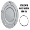 Custom Aluminum 5 Hole Softail M8 Derby Clutch Cover for Harley Davidson - Odin Stone Viking (Matte Finish, 2018 Sport Glide) view 4