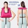 Inflatable Snorkel Vest Adults, Portable Snorkel Jacket, Buoyancy Vest for Snorkeling, Swimming, Kayaking, Boating, Safety Load Up to 220 Ibs (Blue) view 2