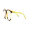 Arnette Unisex Kids AN7227 Dorami Rectangular Prescription Eyewear Frames, Top Brown On Transparent Yellow/Demo Lens, 51 mm view 3
