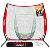 7'x7' Baseball Practice Net with Steel Frame for Batting, Hitting and Pitching, Portable Softball Net for Batting with Carrying Bag view 1