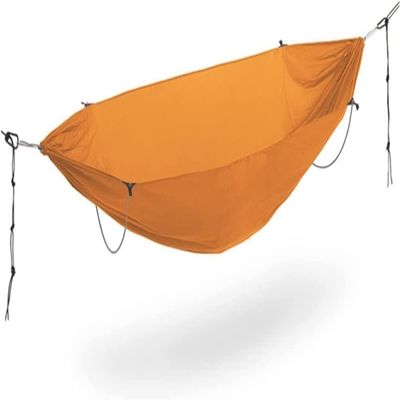 DULASP Outdoor Camping Gear Single Double Nylon Hammock with 2 Tree Straps Lightweight Portable Backpacking Parachute Hammock Hiking Adventure