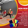 Ace Creations 9 Inch Square Poly Vinyl Spot Markers  Training Drills with School Gyms, Sports Teams, Track and Field, Basketball, Football, Soccer, Baseball, Preschool, Kindergarten  Set of 12 view 4