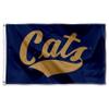 College Flags & Banners Co. Montana State Bobcats Script Cats Large Grommet Banner Flag view 1