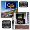 College Flags & Banners Co. Montana State Bobcats Script Cats Large Grommet Banner Flag view 4