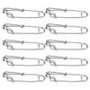 RiToEasysports 10Pcs Stainless Steel Longline Branch Hangers Snap Clip Tuna Clamp Fishing Tackle 2.6X100mm view 3