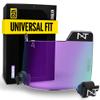 Nxtrnd VZR3 Football Visor, Curved Lens Technology, Fits Adult & Youth Football Helmets (Clear Purple) view 1
