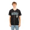 Ultra Game NBA Official Mens Super Soft Button Down Baseball Shirt, Milwaukee Bucks, Black, Medium view 3