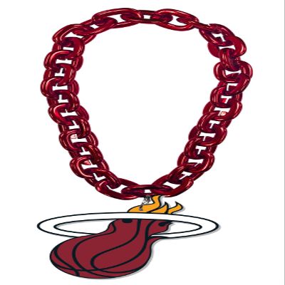 aminco Miami Heat NBA Fan Chain, Red