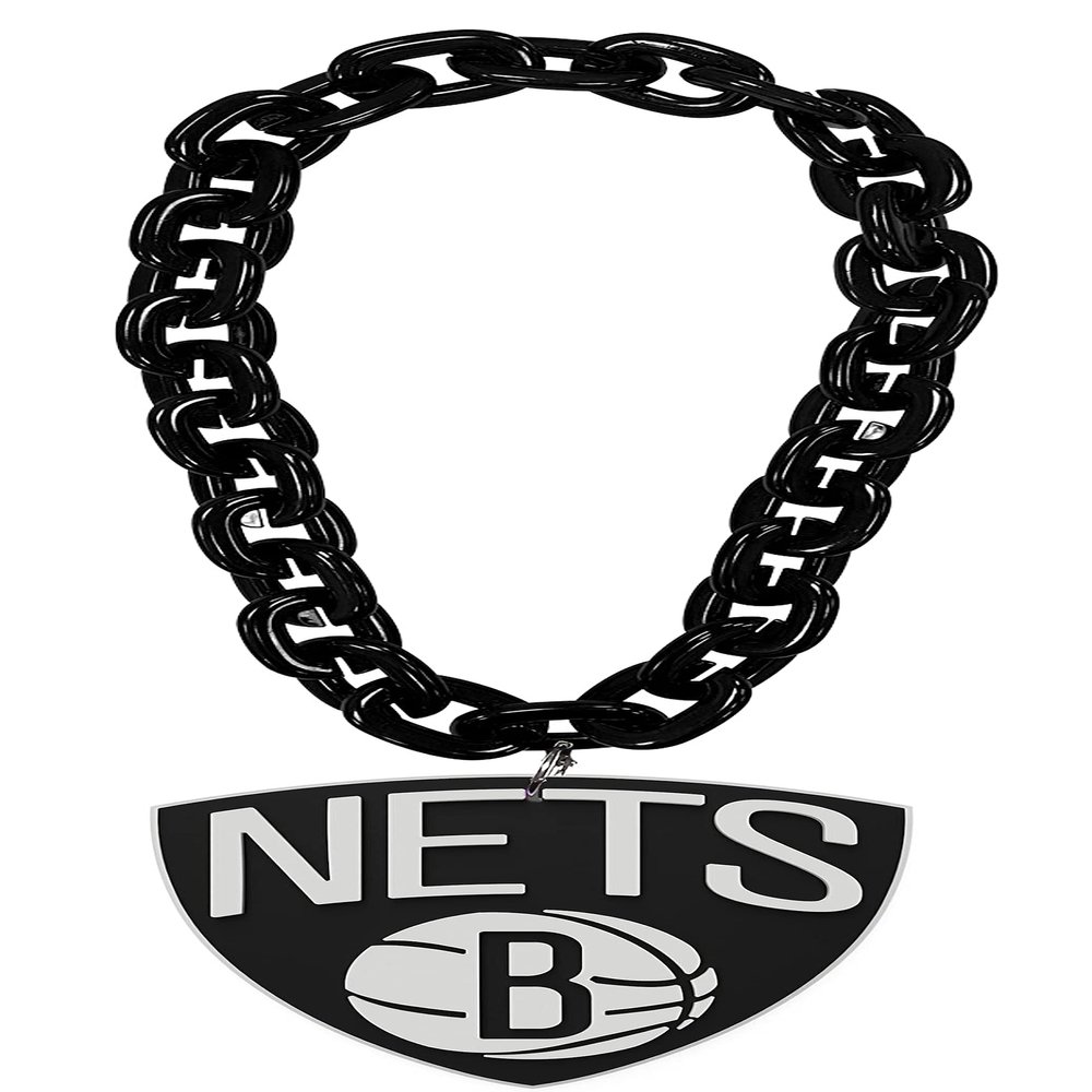 aminco Brooklyn Nets NBA Fan Chain, Black