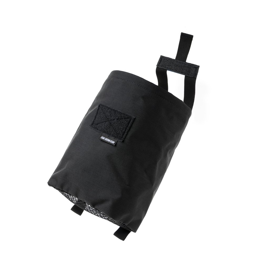 Edgar Sherman Design ESD-SAP-BLK Dump Pouch | Molle Mil-Spec Tactical | Mesh Drain | Large Mag and Ammo Collapsible Storage (Black)