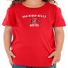 CornBorn San Diego State Baby T Shirt - Toddler SDSU Primary Logo - Red - 4T view 1
