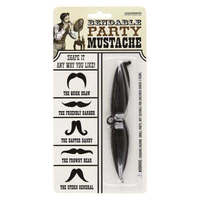 Bendable Party Mustache Set